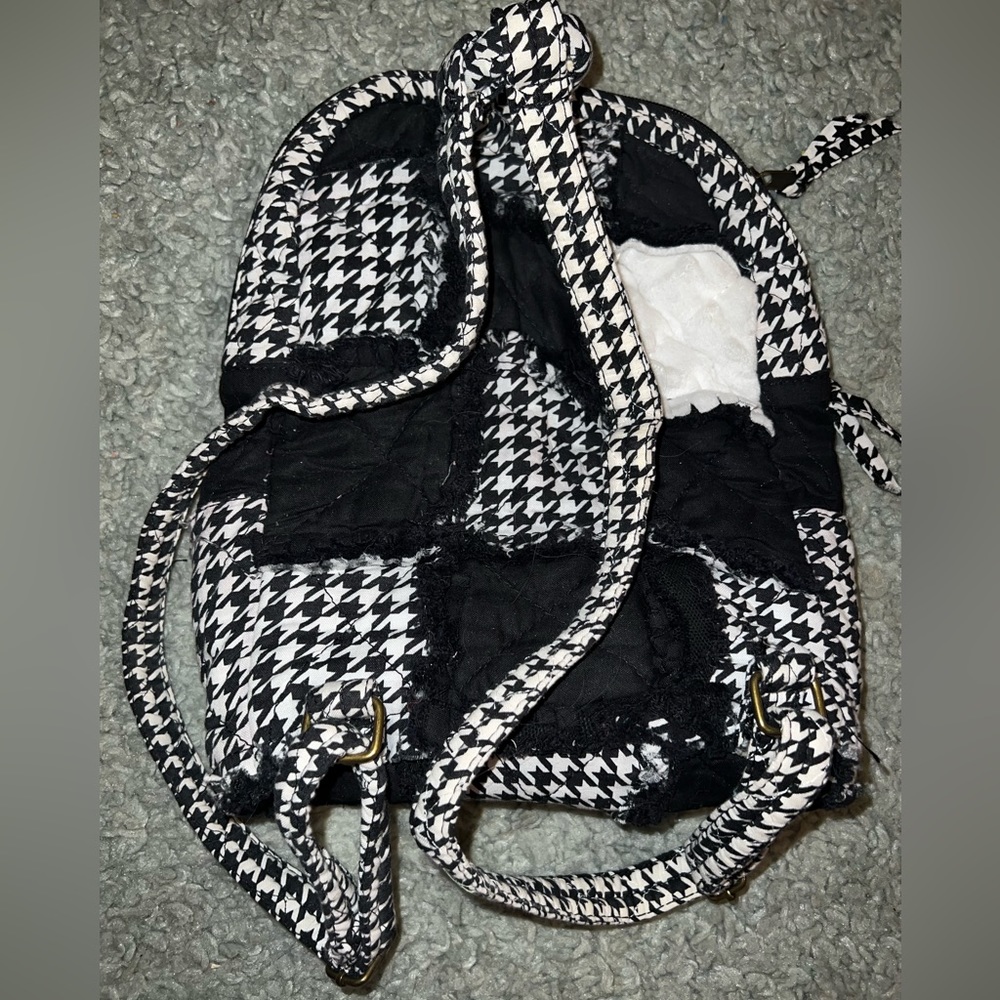 Houndstooth Patchwork Backpack - image 2